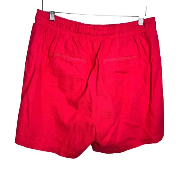 C Est 1946 Linen Pull On Shorts Womens size 14W 16W Hot Pink NWT - Picture 2 of 6